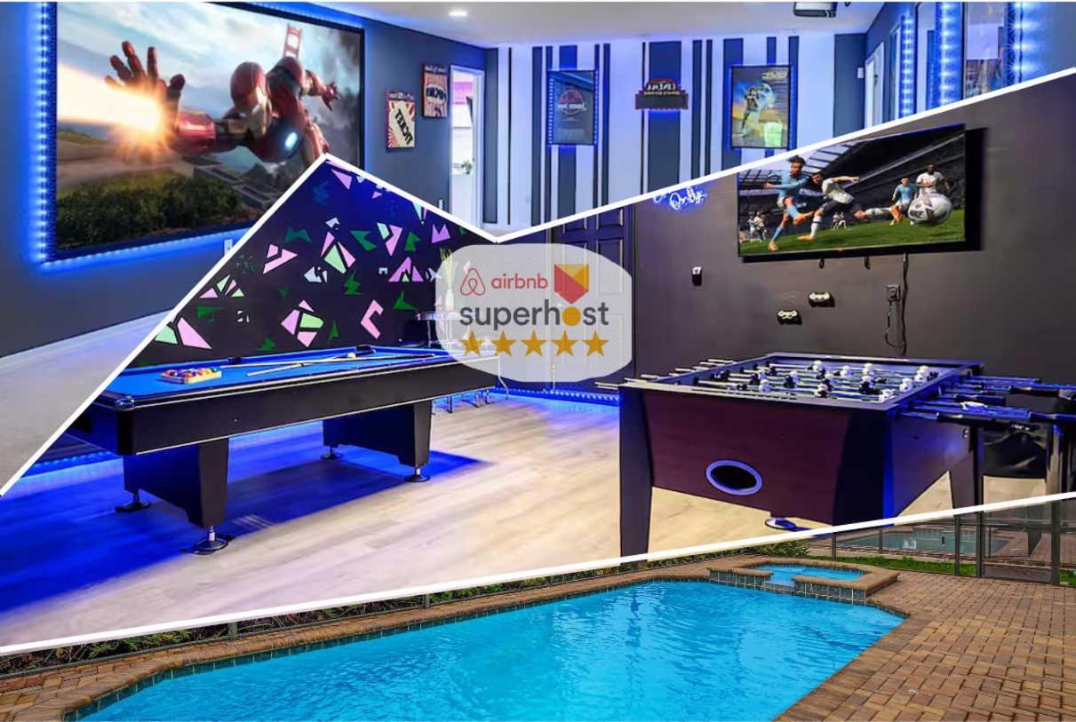 8Br Resort Home W Pool Hot Tub And Theatre Loft Kissimmee Kültér fotó